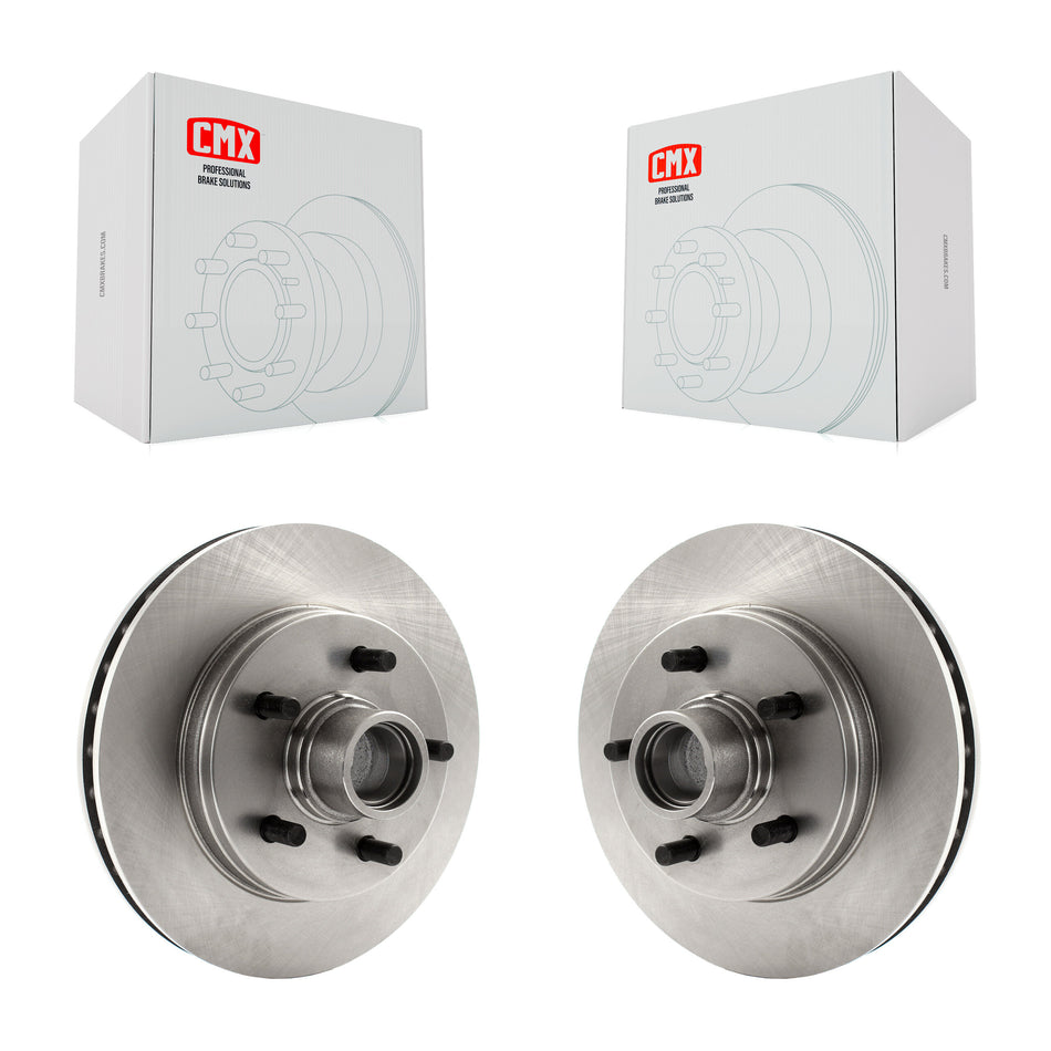 Front Disc Brake Rotors And Hub Assembly Pair For C1500 Chevrolet GMC Suburban K8-100052
