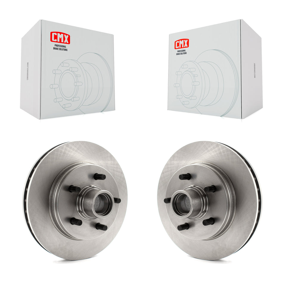 Front Disc Brake Rotors And Hub Assembly Pair For C1500 Chevrolet GMC Suburban K8-100052