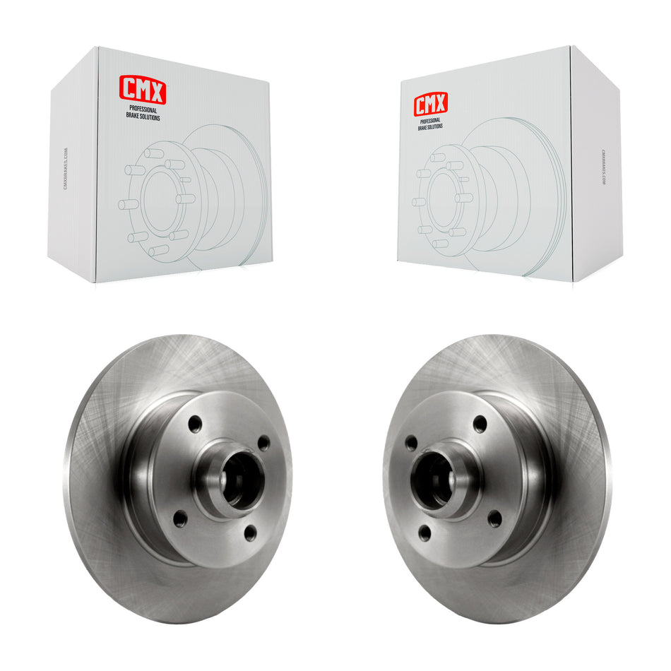 Rear Disc Brake Rotors And Hub Assembly Pair For Volkswagen Jetta Golf Cabrio Passat Corrado Scirocco K8-100054