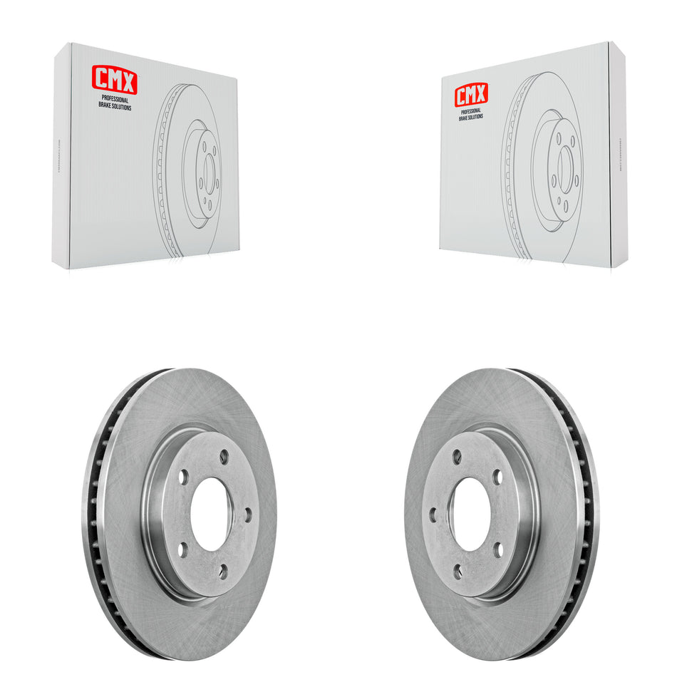 Front Disc Brake Rotors Pair For Dodge Caliber Mitsubishi Lancer K8-100236