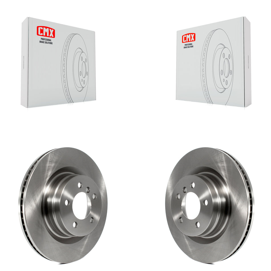 Front Disc Brake Rotors Pair For 2006-2009 Land Rover Range Naturally Aspirated K8-100441