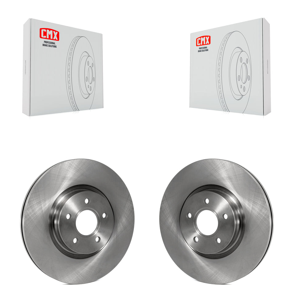 Front Disc Brake Rotors Pair For Ford Escape Focus Transit Connect Volvo S40 Lincoln MKC C70 V50 K8-100444