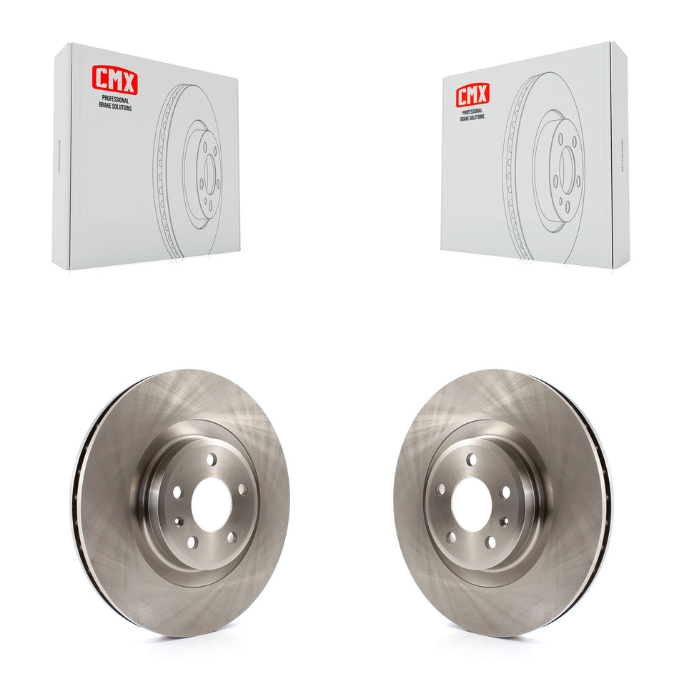 Front Disc Brake Rotors Pair For Audi Q5 Porsche Macan A6 Quattro S5 S4 A7 A5 A4 K8-100483