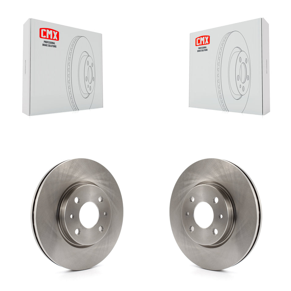 Front Disc Brake Rotors Pair For 2012-2017 Fiat 500 Naturally Aspirated K8-100518