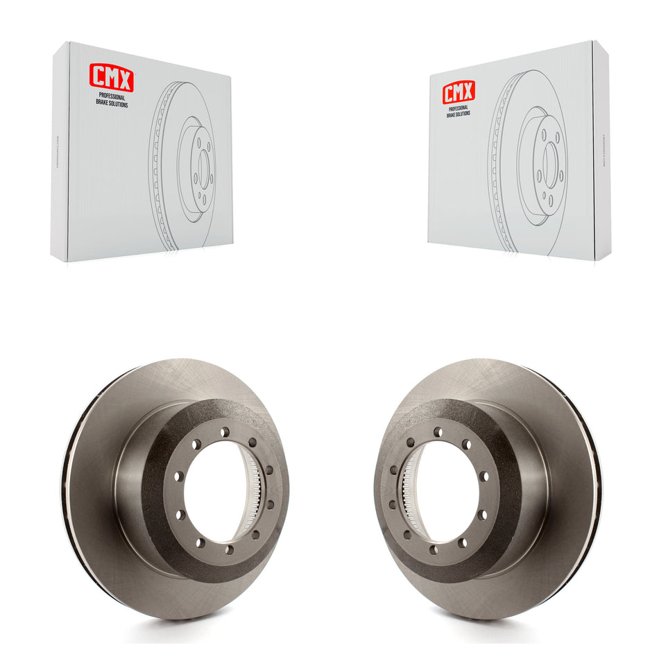 Rear Disc Brake Rotors Pair For Ford F59 F-550 Super Duty F-450 F-53 Motorhome Chassis F-59 Commercial Stripped K8-100653