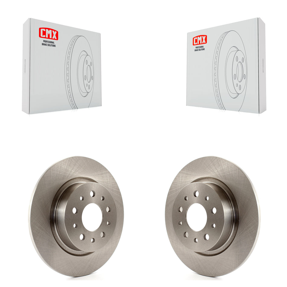Rear Disc Brake Rotors Pair For 2014-2020 Fiat 500L K8-100718
