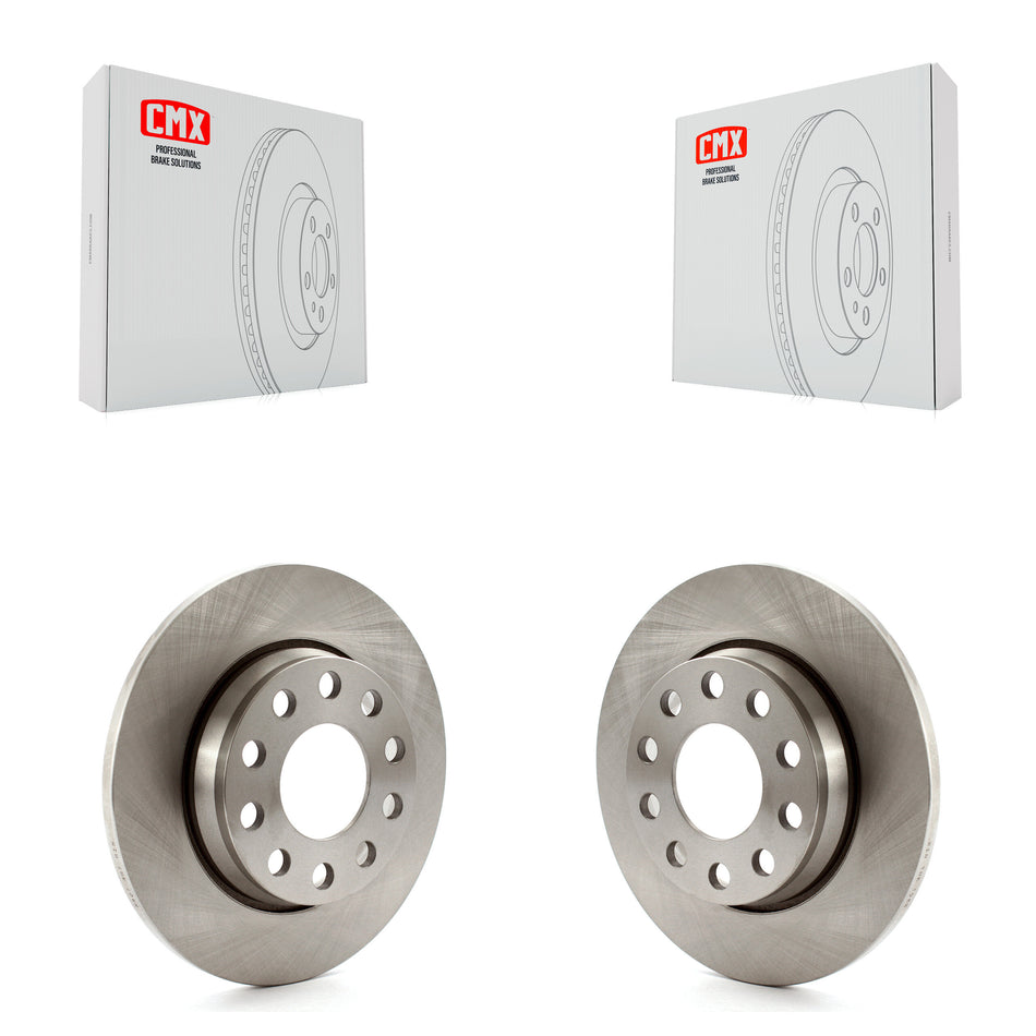 Rear Disc Brake Rotors Pair For 2002-2006 Audi A4 Quattro With 255mm Diameter Rotor K8-100778