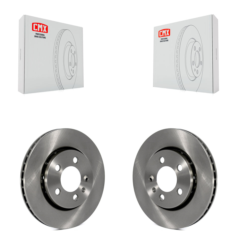 Rear Disc Brake Rotors Pair For Volkswagen Jetta Golf Audi TT Quattro R32 K8-100784