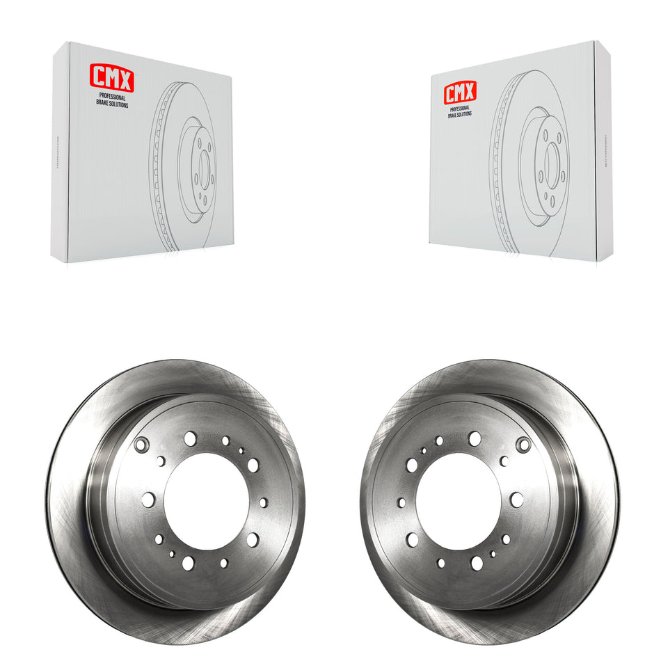 Rear Disc Brake Rotors Pair For Toyota Tundra Sequoia Lexus LX570 Land Cruiser K8-100864