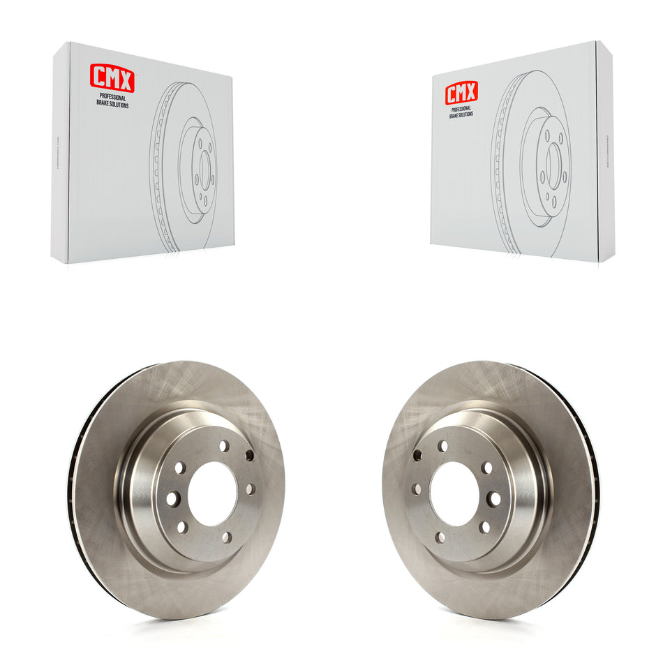 Rear Disc Brake Rotors Pair For Porsche Cayenne Audi Q7 Volkswagen Touareg K8-100880