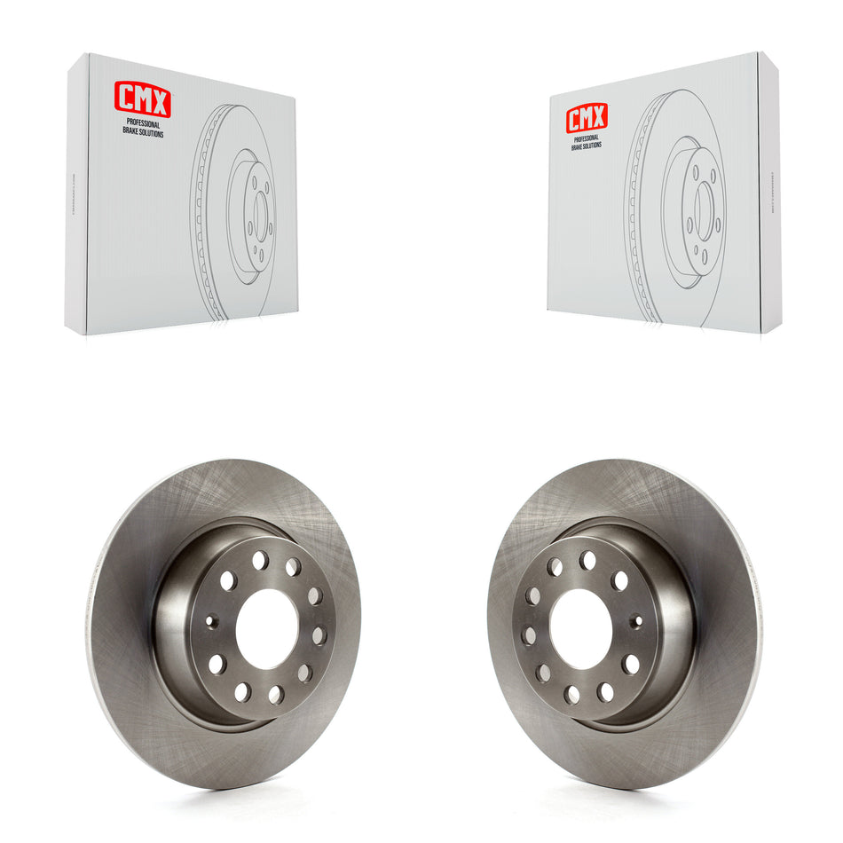 Rear Disc Brake Rotors Pair For Volkswagen Jetta Passat GTI Eos Audi A3 Quattro Golf K8-100885