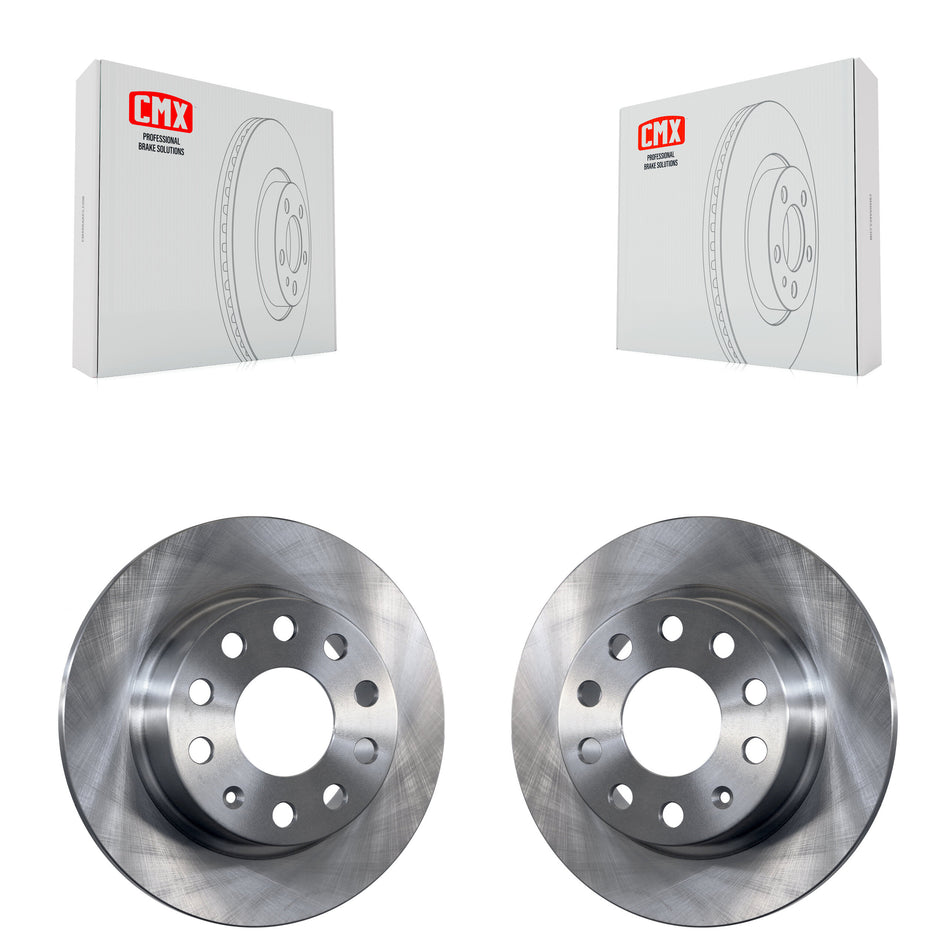 Rear Disc Brake Rotors Pair For Volkswagen Jetta Beetle Eos Audi A3 GTI Golf SportWagen Quattro K8-100910