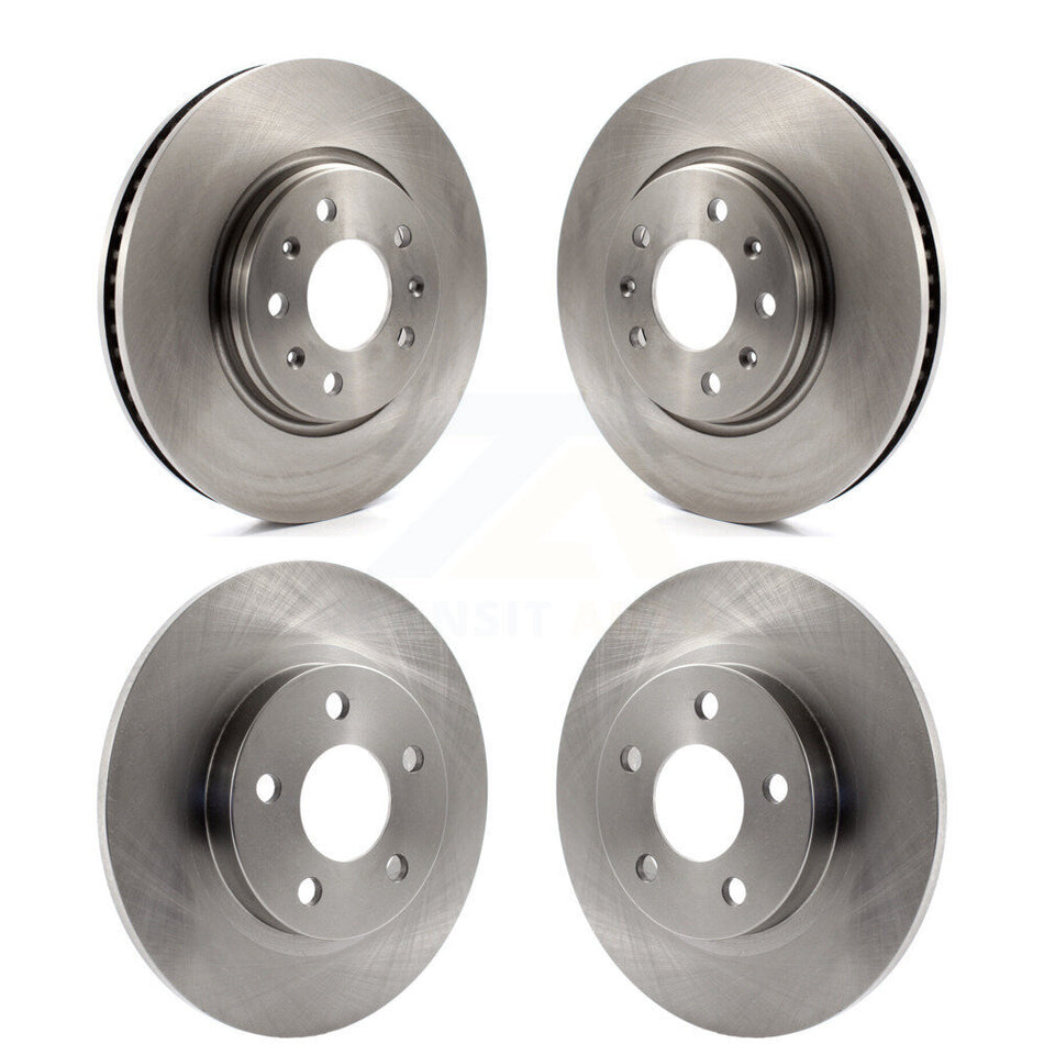 Front Rear Disc Brake Rotors Kit For 2003-2004 Cadillac Seville With Solid Rotor K8-100997