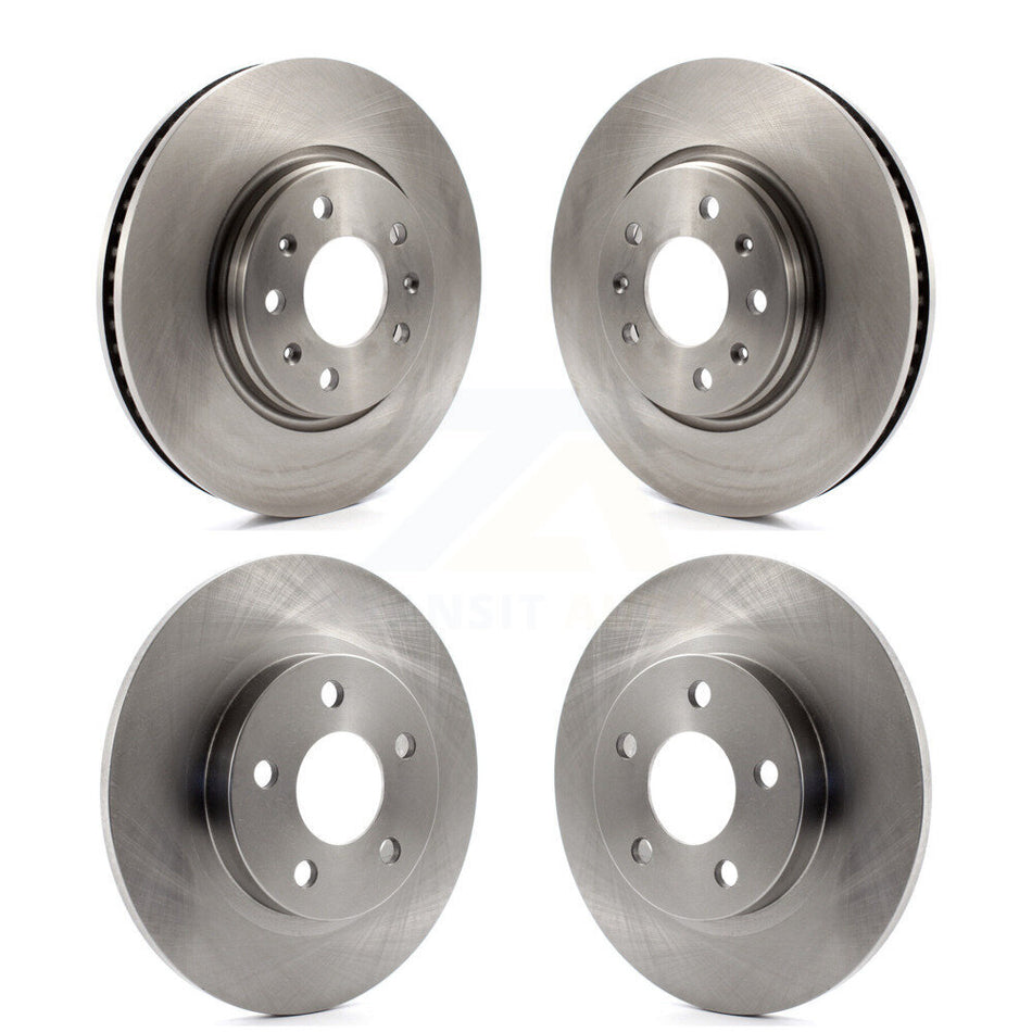 Front Rear Disc Brake Rotors Kit For 2003-2004 Cadillac Seville With Solid Rotor K8-100997