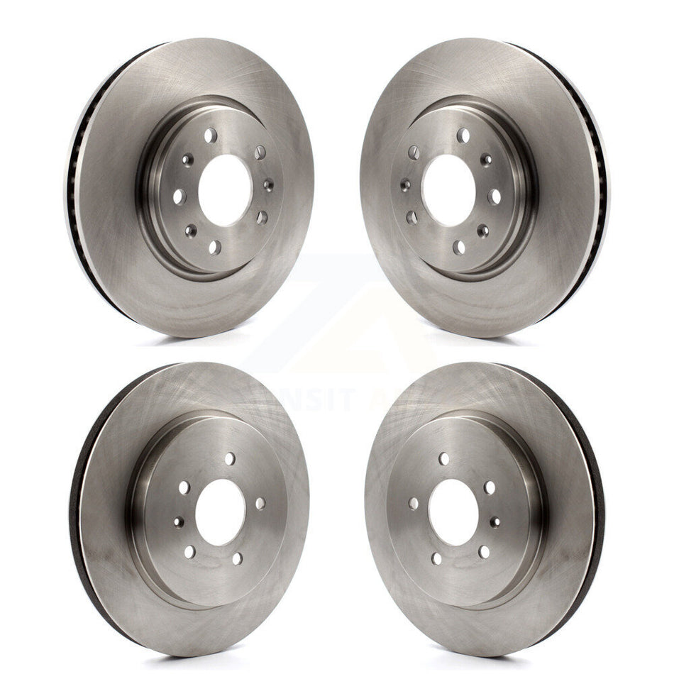 Front Rear Disc Brake Rotors Kit For 2006-2007 Cadillac CTS Base With Sport Suspension 303mm Diameter Rotor K8-100999