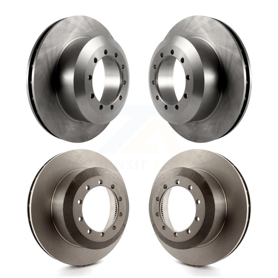 Front Rear Disc Brake Rotors Kit For Ford F59 F-53 Motorhome Chassis F-59 Commercial Stripped K8-101091