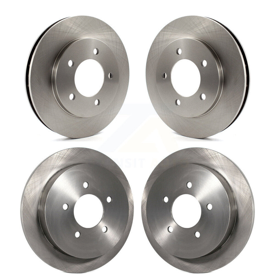 Front Rear Disc Brake Rotors Kit For 1999-2001 Ford Expedition Lincoln Navigator With 14mm Wheel Lugs 4WD K8-101099
