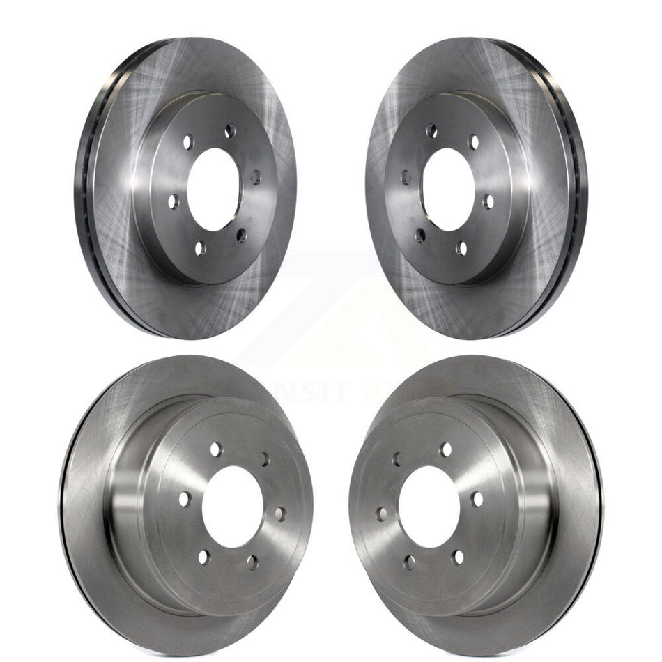 Front Rear Disc Brake Rotors Kit For Ford F-150 Lincoln Mark LT 4WD K8-101111