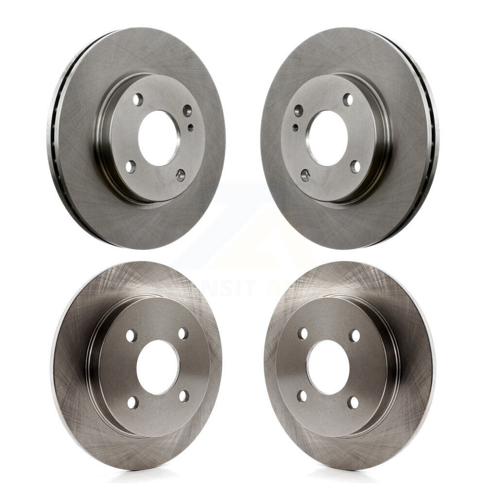 Front Rear Disc Brake Rotors Kit For Ford Fiesta K8-101143