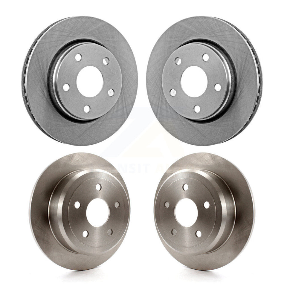 Front Rear Disc Brake Rotors Kit For Jeep Wrangler JK K8-101202