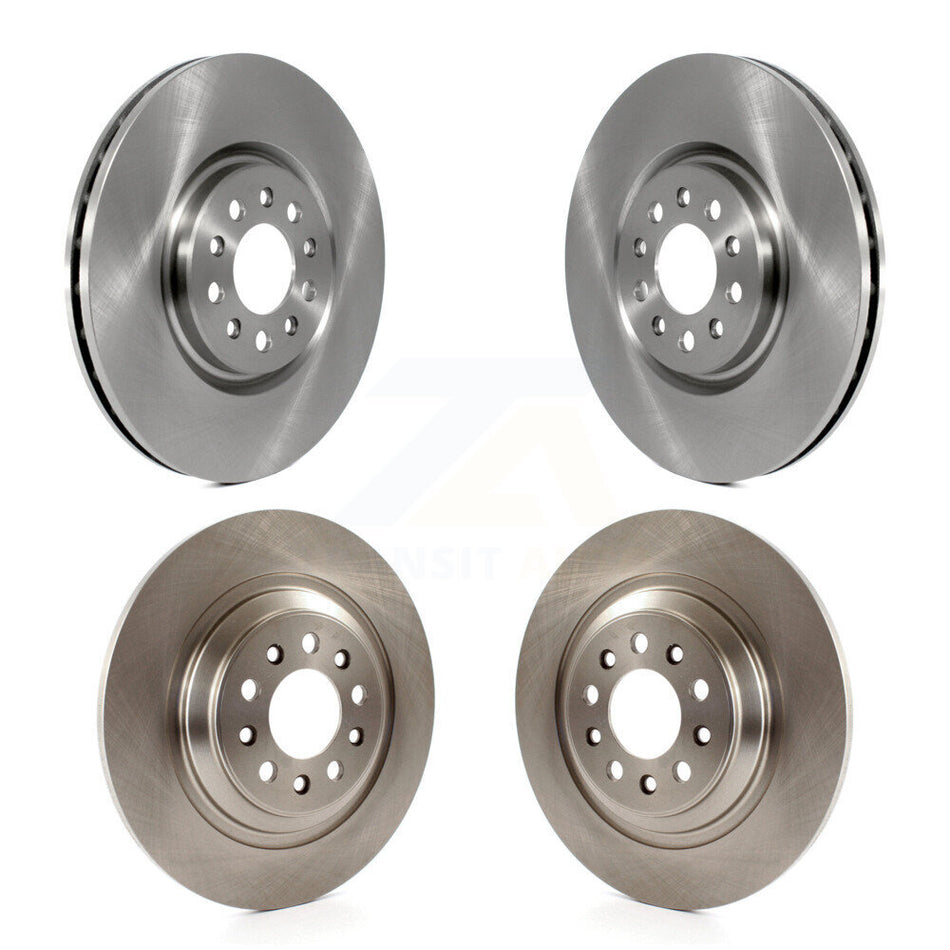 Front Rear Disc Brake Rotors Kit For 2014-2021 Jeep Cherokee With Dual Piston Caliper K8-101223