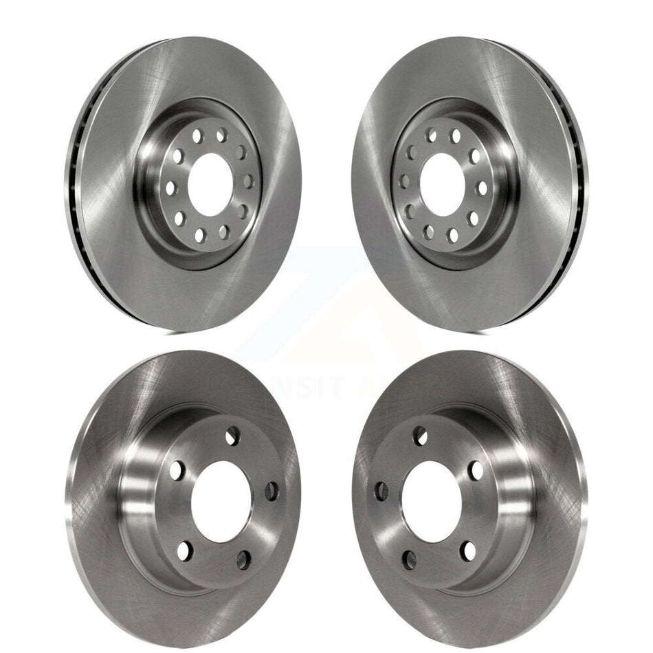 Front Rear Disc Brake Rotors Kit For 2001-2005 Audi Allroad Quattro With Single Piston Caliper K8-101314