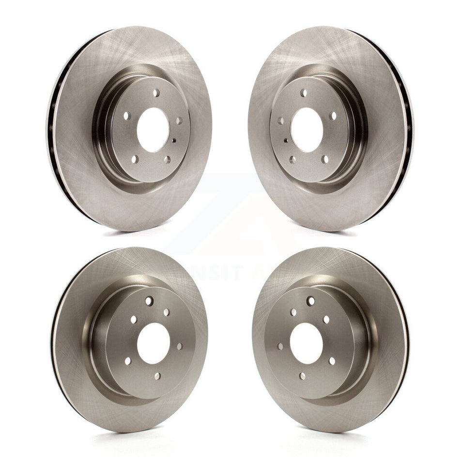 Front Rear Disc Brake Rotors Kit For Nissan 350Z Infiniti G35 INFINITI With Brembo Brakes K8-101375
