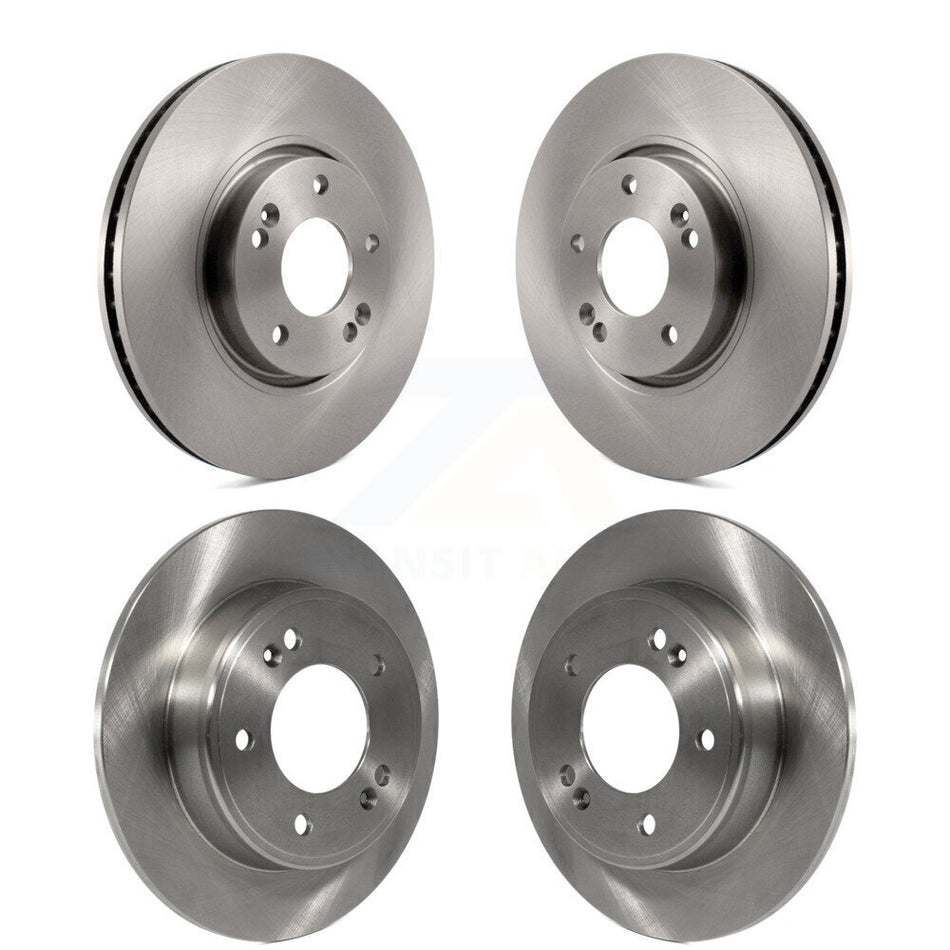 Front Rear Disc Brake Rotors Kit For Kia Forte Hyundai Veloster Forte5 Koup K8-101449
