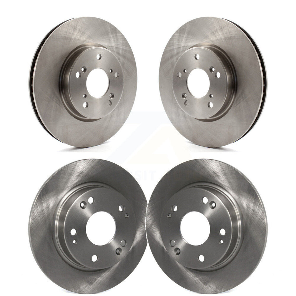 Front Rear Disc Brake Rotors Kit For 2015 Honda Civic EX with Coupe Manual transmission K8-101612