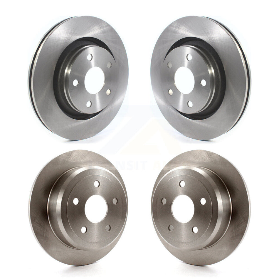 Front Rear Disc Brake Rotors Kit For Jeep Wrangler JK With 332mm Diameter Rotor K8-101682