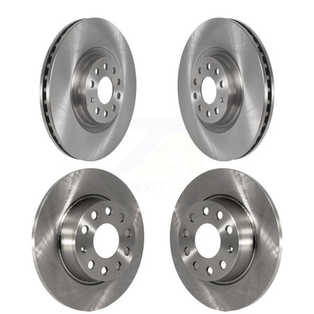 Front Rear Brake Rotors Kit For 2022-2023 Audi A3 Quattro With 340mm Diameter Rotor K8-101710