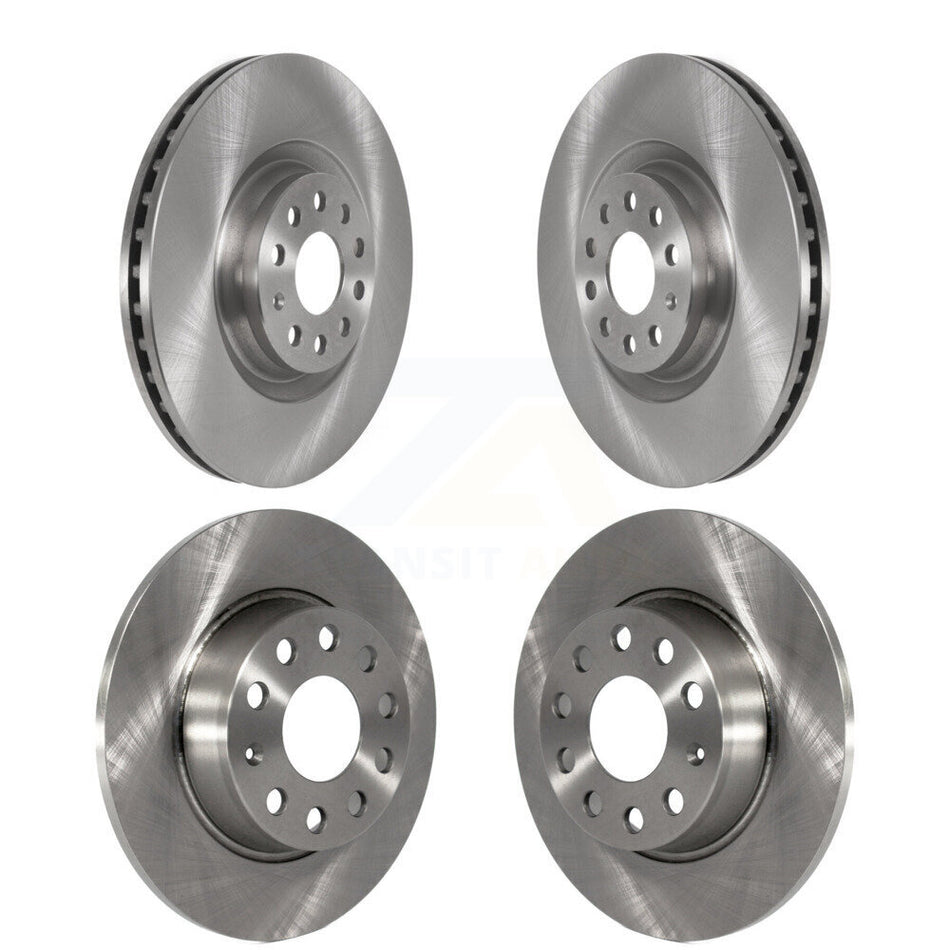 Front Rear Brake Rotors Kit For 2022-2023 Audi A3 Quattro With 340mm Diameter Rotor K8-101710