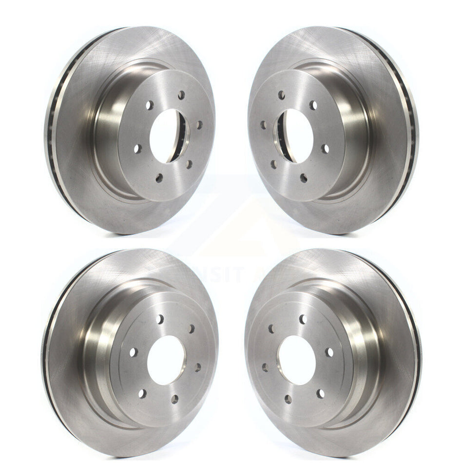 Front Rear Disc Brake Rotors Kit For 2016-2022 Nissan TITAN XD K8-101713