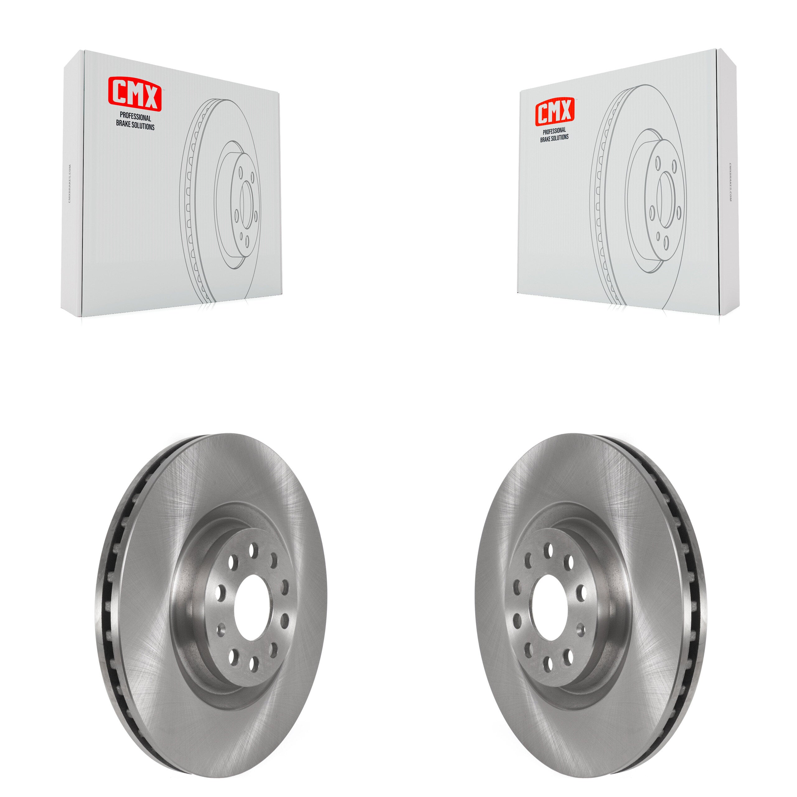 Front Brake Rotor Pair For Volkswagen Tiguan Jetta Audi Q3 GTI Golf R A3 Quattro Arteon S3 K8-101757