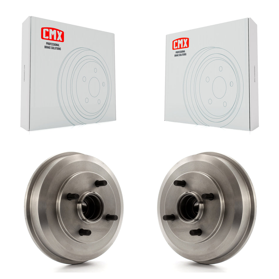 Rear Brake Drums Pair For 2000-2008 Ford Focus Wheel Bearing Includes K8-101890