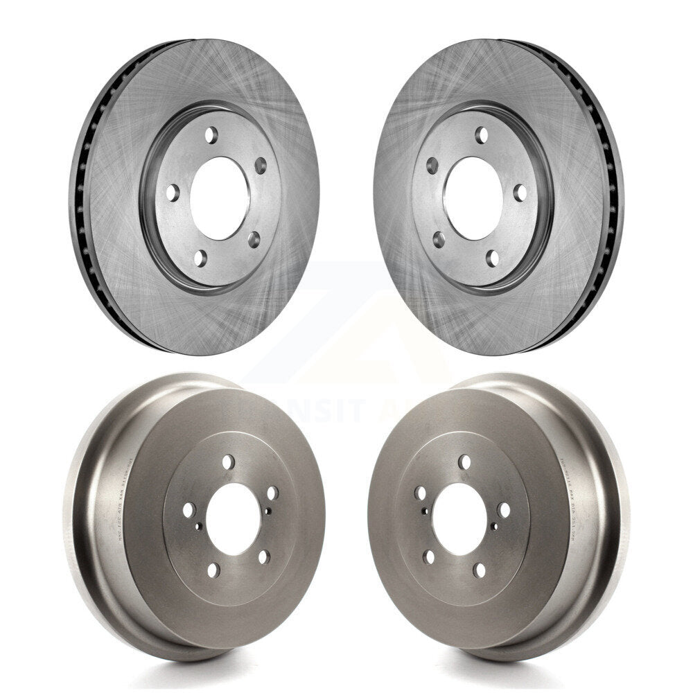 Front Rear Brake Rotors Drums Kit For Dodge Caravan Grand Chrysler Town & Country Voyager K8-101960