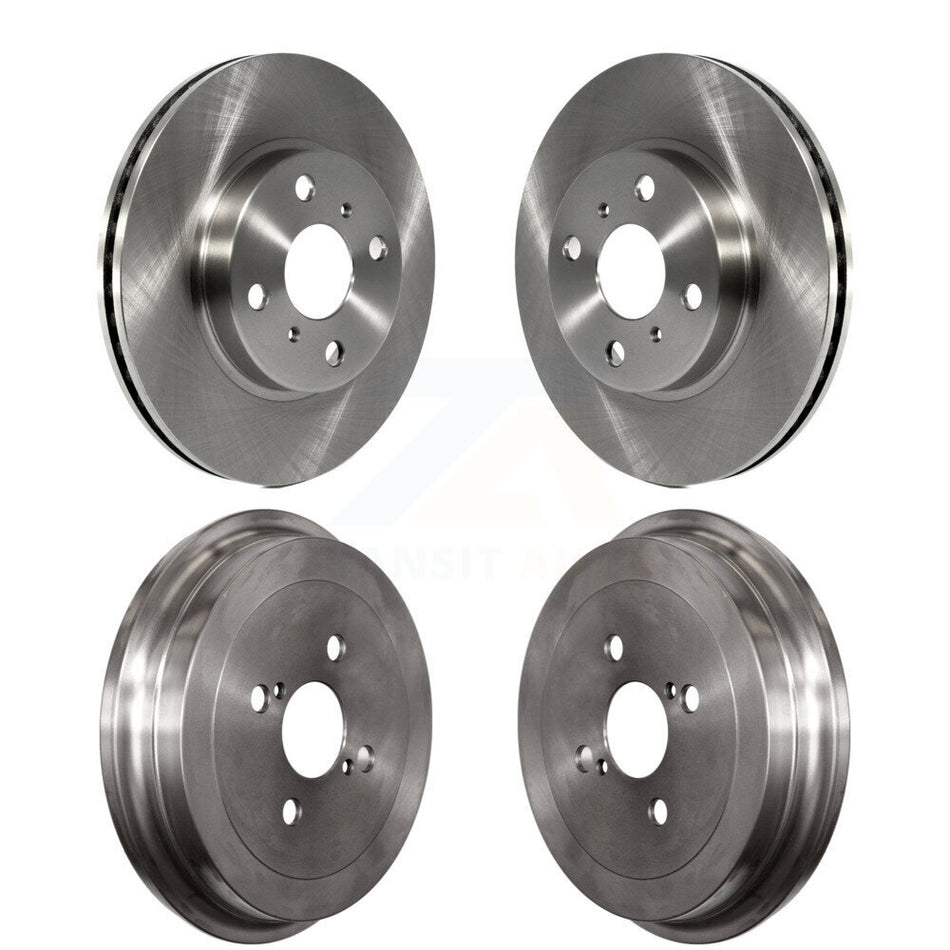 Front Rear Disc Brake Rotors Drums Kit For Toyota Yaris K8-101963