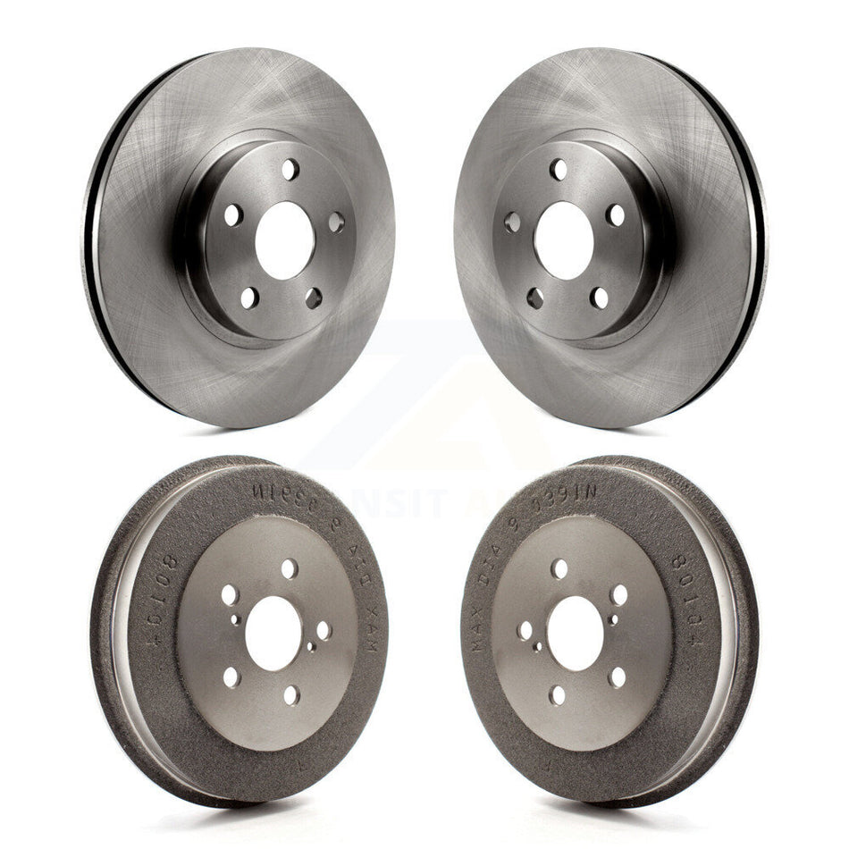 Front Rear Disc Brake Rotors Drums Kit For Toyota Matrix Pontiac Vibe K8-101973