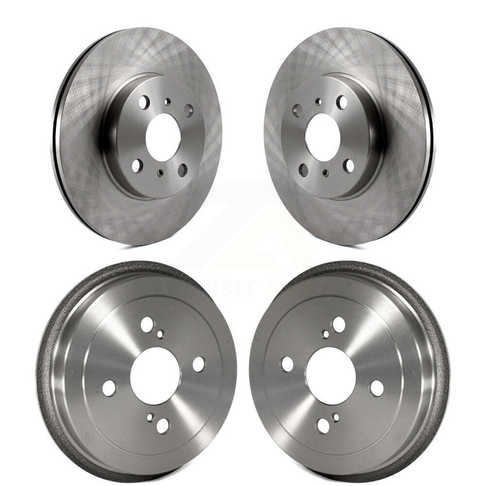 Front Rear Disc Brake Rotors Drums Kit For Toyota Echo K8-101977
