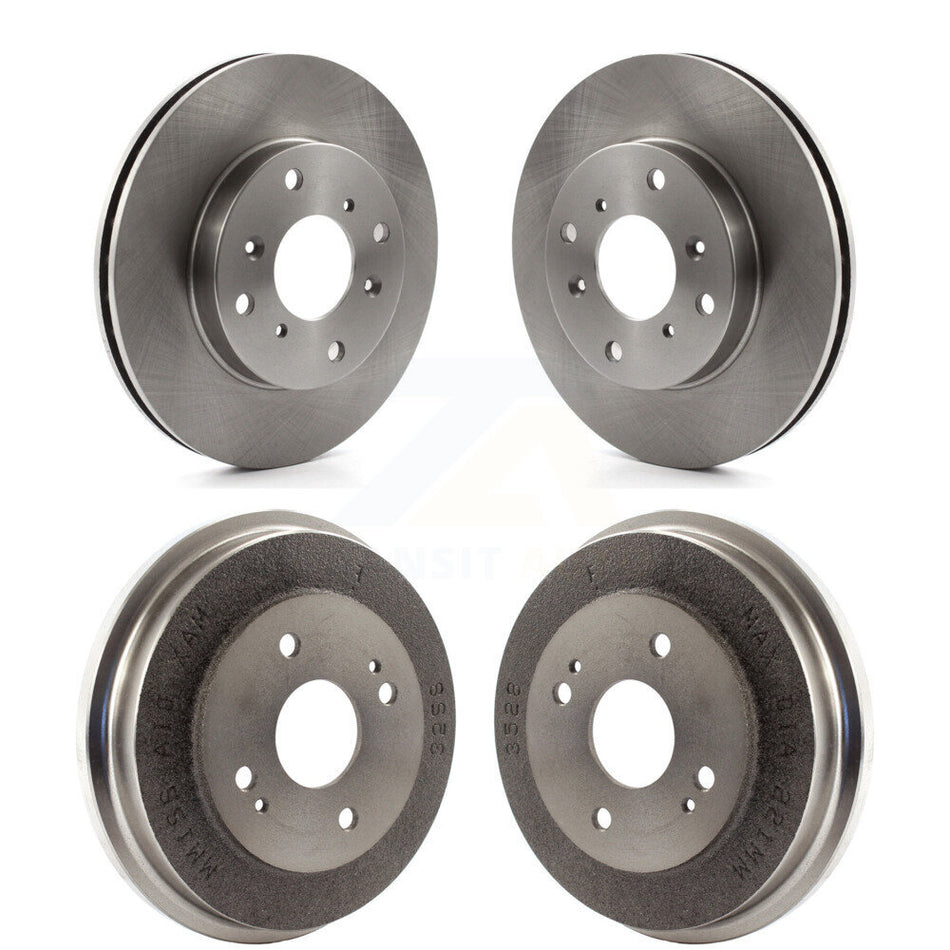 Front Rear Disc Brake Rotors Drums Kit For 1998-2002 Honda Accord 2.3L K8-101984