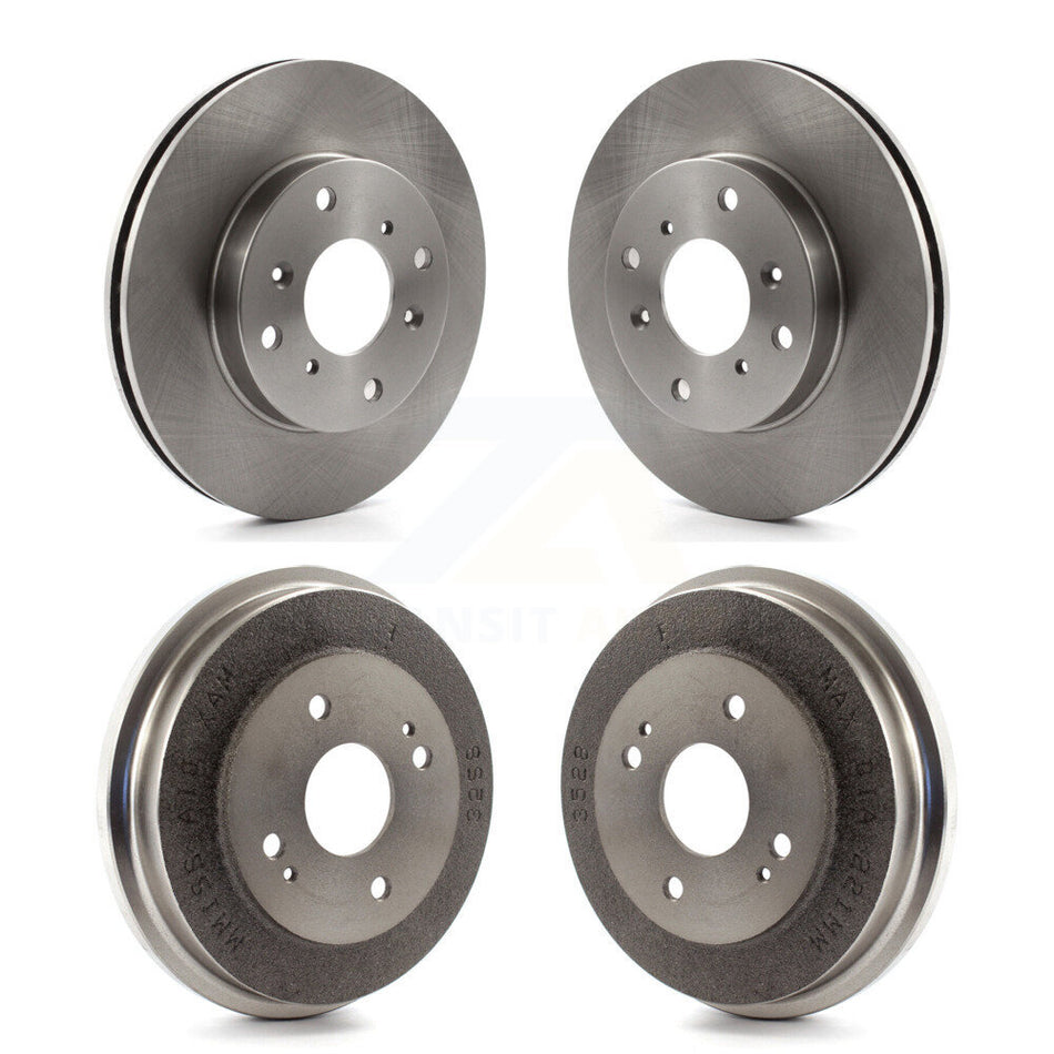 Front Rear Disc Brake Rotors Drums Kit For 1998-2002 Honda Accord 2.3L K8-101984