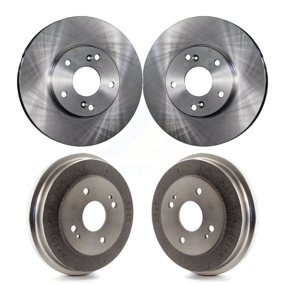 Front Rear Disc Brake Rotors Drums Kit For 1998-2002 Honda Accord 3.0L K8-101985