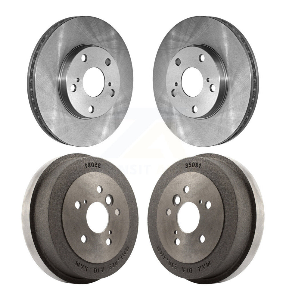 Front Rear Disc Brake Rotors Drums Kit For Toyota Camry Solara K8-101990
