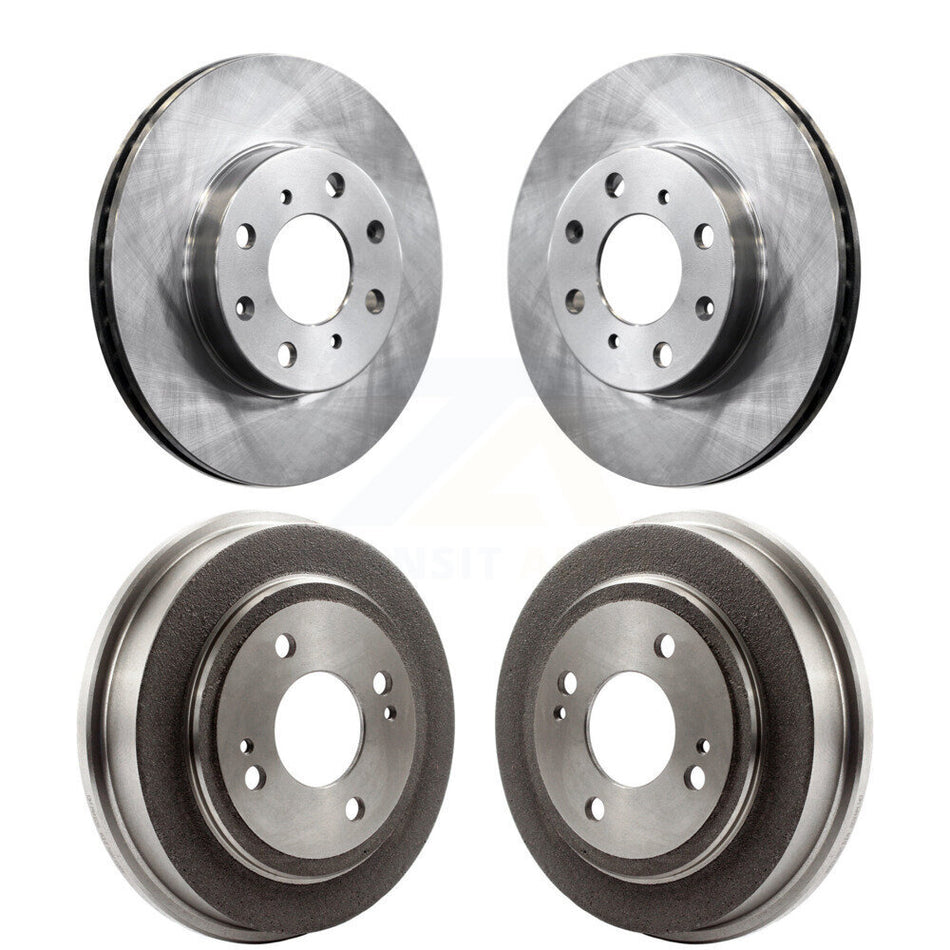 Front Rear Disc Brake Rotors Drums Kit For Honda Civic K8-102001