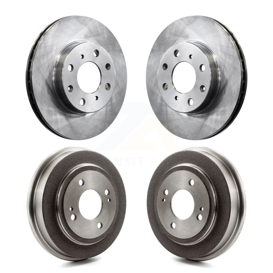 Front Rear Disc Brake Rotors Drums Kit For Honda Civic K8-102001