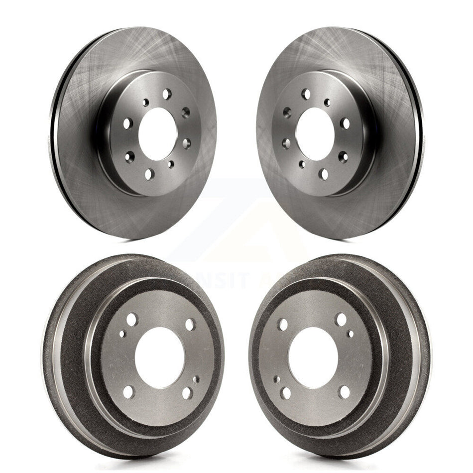 Front Rear Disc Brake Rotors Drums Kit For Honda Civic del Sol K8-102002