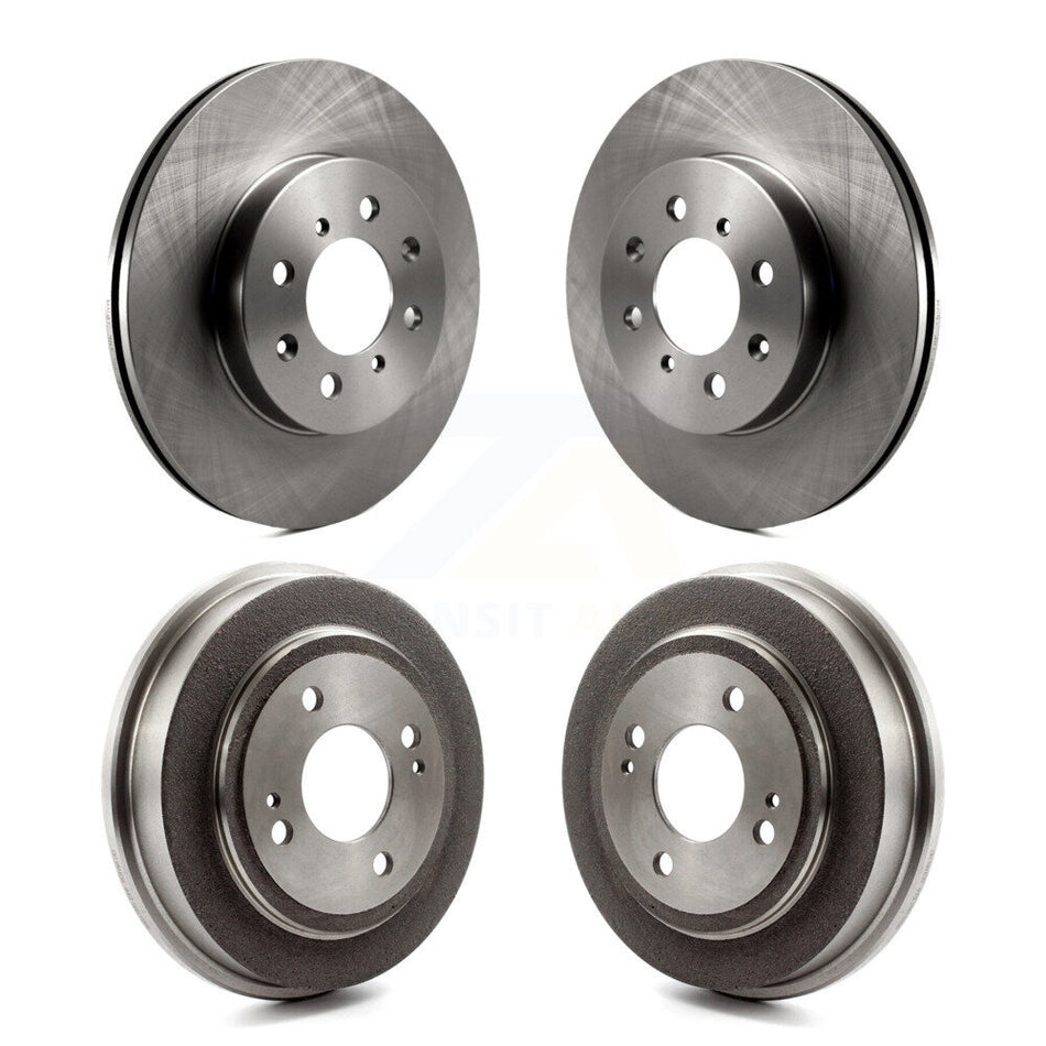 Front Rear Disc Brake Rotors Drums Kit For Honda Civic Fit Acura EL K8-102003