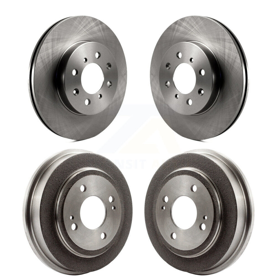 Front Rear Disc Brake Rotors Drums Kit For Honda Civic Fit Acura EL K8-102003
