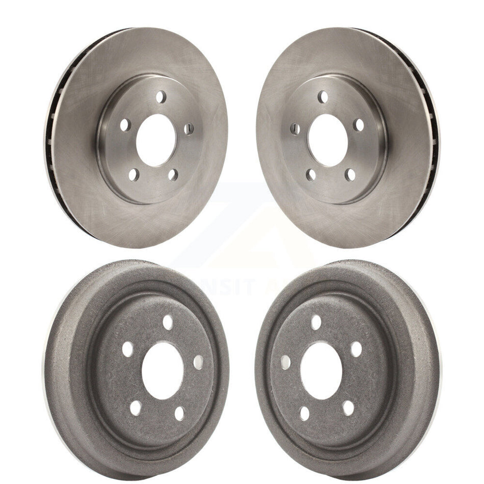 Front Rear Disc Brake Rotors Drums Kit For Dodge Chrysler LeBaron Shadow Plymouth Sundance 600 Dynasty Lancer Daytona Town & Country K8-102013