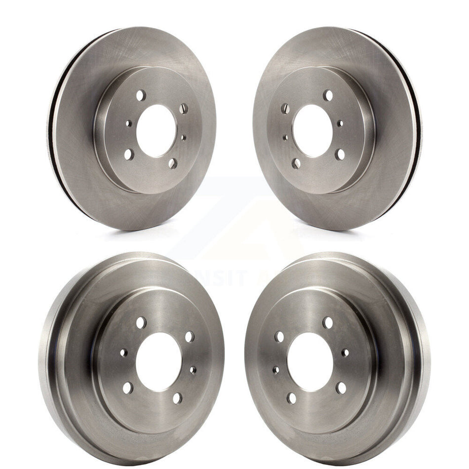 Front Rear Disc Brake Rotors Drums Kit For Mitsubishi Lancer K8-102021